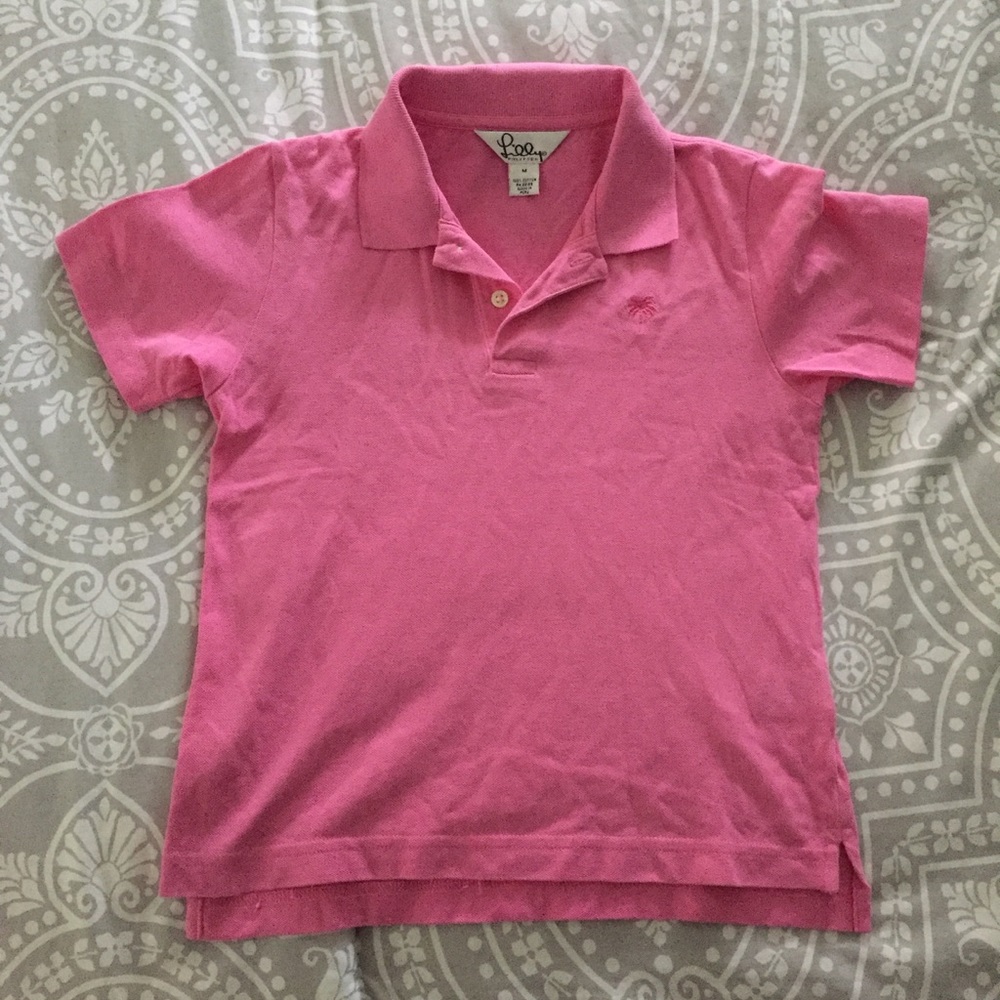 Lilly Pulitzer Vintage Girls’ Pink Polo, Medium